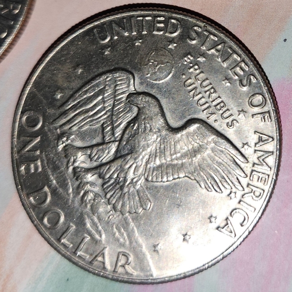 VINTAGE COINS 1977 Eisenhower D silver dollars and a mix of other pure silver - Picture 4 of 16